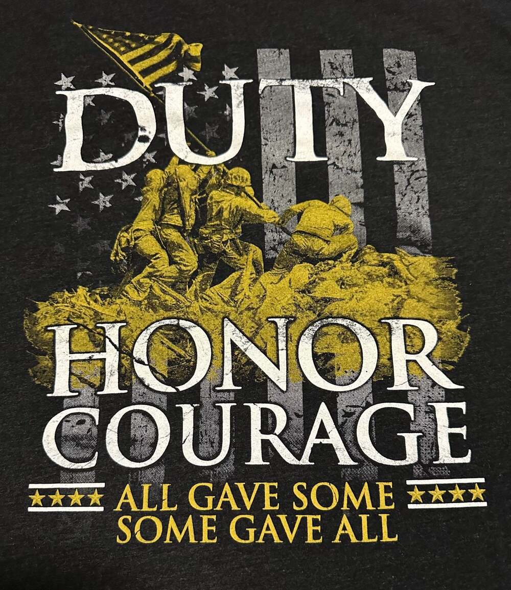 Nine Line Apparel Men's Duty Honor Courage Graphic Short Sleeve Tee, Size XL